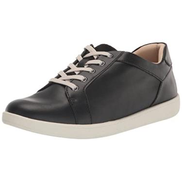 Imagem de Trotters Tênis feminino Adore, Couro preto/camurça preta Veg, 35