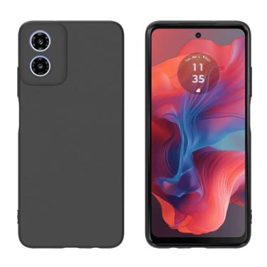 Imagem de Capa Capinha Case Compatível Motorola Moto G24 Silicone Aveludada Com Proteção De Câmera (PRETO)