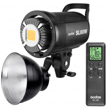 Imagem de Iluminador Luz Led Contínua Fria Godox SL60W + Controle Remoto Rc-a5ii