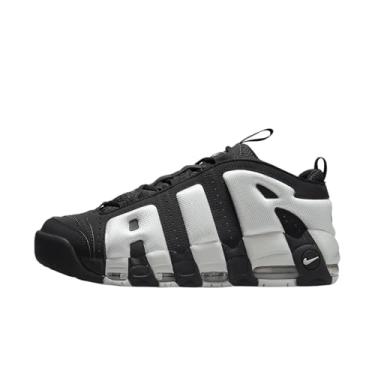 Imagem de Nike Tênis masculino Air More Uptempo Low (FZ3055-001, preto/prata metálico/pó fóton) tamanho 45