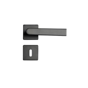 Imagem de Fechadura porta interna quarto sala pado concept 414 preta 40 mm quadr