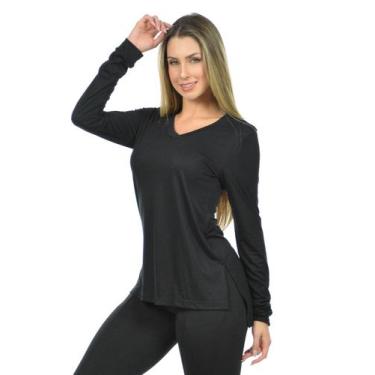 Imagem de Blusa Manga Longa Mullet Fenomenal, Preto, GG