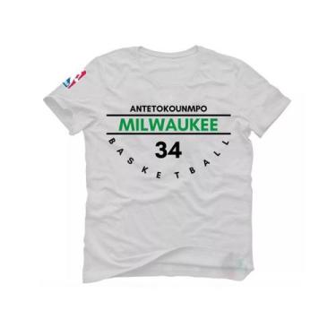 Imagem de Camiseta Giannis Antetokounmpo Basquete Milwaukee Buck - Loja White Ma