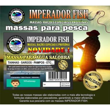 Imagem de Massa de pesca salobra imperador, para peixes marisqueiros