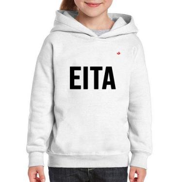 Imagem de Moletom Infantil Eita - Foca na Moda, Branco, 4