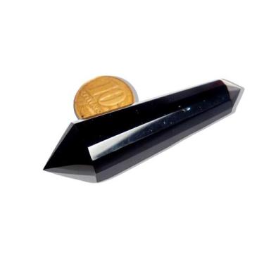 Imagem de Voguel Biterminado Obsidiana 12 Faces 60 a 70mm Tipo A - CristaisdeCur