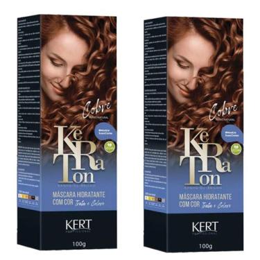Imagem de Kit 2 Tonalizante Keraton Banho De Brilho Cobre - Kert
