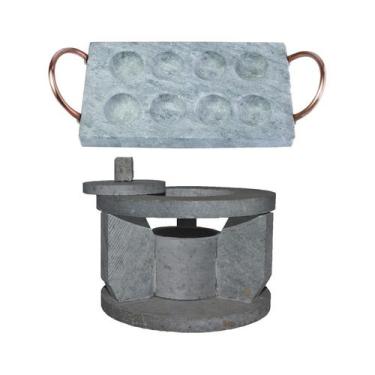 Imagem de Fogareiro Réchaud P E Provolera Retangular 21X12 Pedra Sabão - Industr