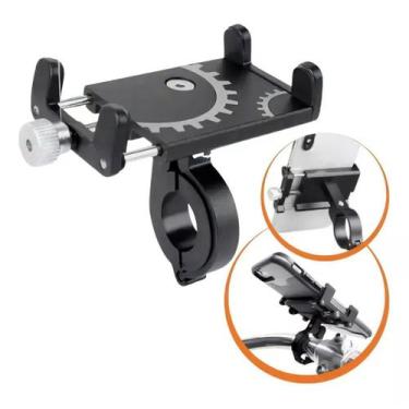 Imagem de Suporte Para Celular GPS Bike Bicicleta E Moto Em Aluminio Universal -