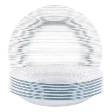 Imagem de Conjunto 12 Pratos Fundos Duralex Diamante Nadir - Jantar - Nadir Figu