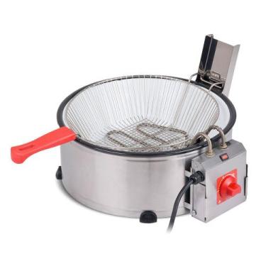 Imagem de Tacho de Fritura Elétrico 7,5 Litros Bacia Esmaltada Marchesoni, 220V