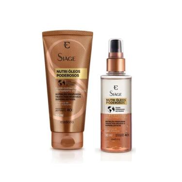 Imagem de Combo Siàge Eudora Nutri Óleos Poderosos Elixir Noturno Cabelos Elásti