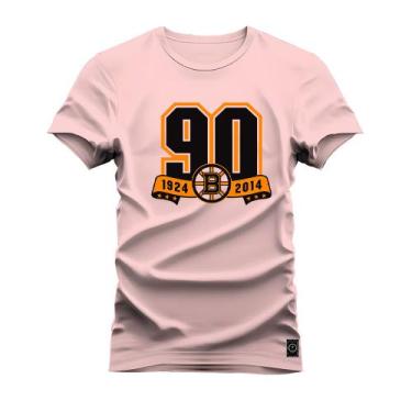 Imagem de Camiseta Plus Size Algodão Gola Redonda Noventas - Nexstar, Rosa, G2