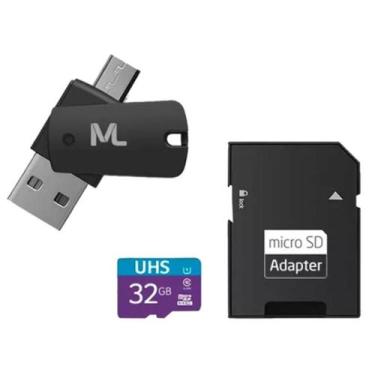 Imagem de Cartão De Memória Multilaser 32Gb Sd+Usb+Otg Com Adaptador - Alex Impo