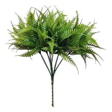 Imagem de Planta buque artificial samambaia toque real  - ECOMKAZA