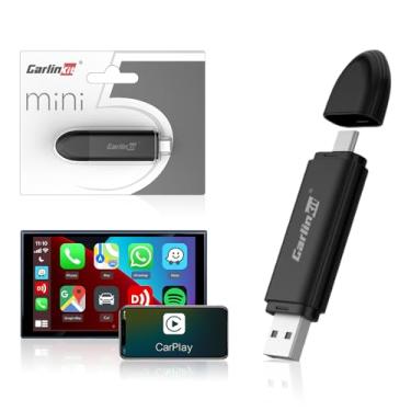 Imagem de Carlinkit Adaptador CarPlay sem fio Mini SE para iPhone, converte OEM com fio para sem fio CarPlay 2025 Dongle Plug & Play Auto Connect Fast Easy Use para carros de 2015