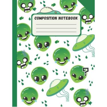 Imagem de Composition Notebook: Beautiful Aliens Book Journal,Wide Ruled lined paper 110 PAGES 8.5 x 11 INCH,Perfect back to school gift for students Teachers ... drawing writing notes ideas lessons)