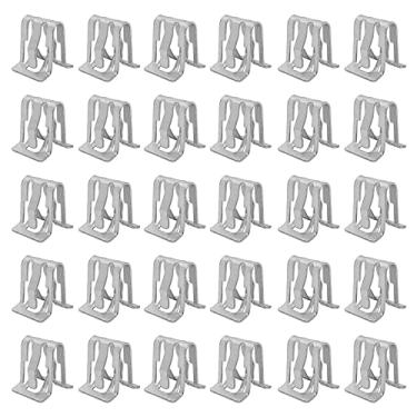 Imagem de XFYBZN 30 Peças de Prendedor de Moldagem de Clipes de Acabamento Interno para 1994-2017 Gm Car & Trucks Console Dash Retainer Clips, 15748479 1/2" X 5/8" Clipes de Grelha de Metal, Moldura de Acabamen