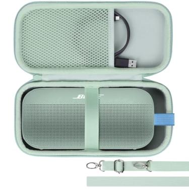 Imagem de Lebakort Capa rígida compatível com alto-falante portátil Bose SoundLink Flex 2ª geração/Bose SoundLink Flex Bluetooth, capa Alpine Sage