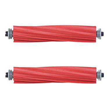 Imagem de Conjunto de 2 peças de substituição de escovas de rolo principal de borracha compatíveis com Roborock Q7/Q7 Max/Q7 Max+/S7/S7 MaxV/S7 MaxV Plus/S7 MaxV Ultra Robot Aspirador de pó escova de borracha