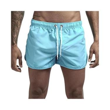 Imagem de Calções de Banho Masculinos Respiráveis - Cintura Baixa, Verão 2023, B