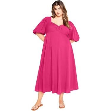 Imagem de City Chic Vestido plus size, vestido Hermione, rosa, 25 Plus Size