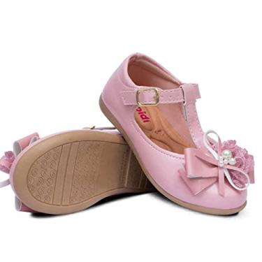 Imagem de Sapatilha Salomé Infantil Menina Laço Pérola Renda 21.26 (Rosa, BR, Criança de 4 a 8 anos, Numérico, 27)