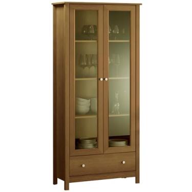 Imagem de Cristaleira 2 Portas Vidro 1 Gaveta 180x80 cm E954 Diamond Dtall