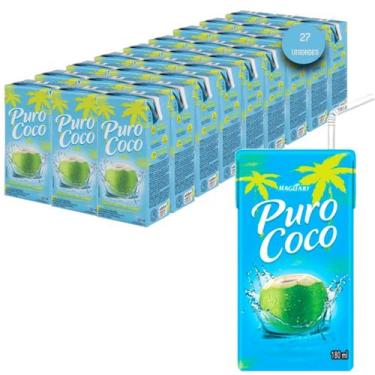 Imagem de Água De Coco Puro Coco Maguary 180Ml (Caixa Com 27 Unidades)
