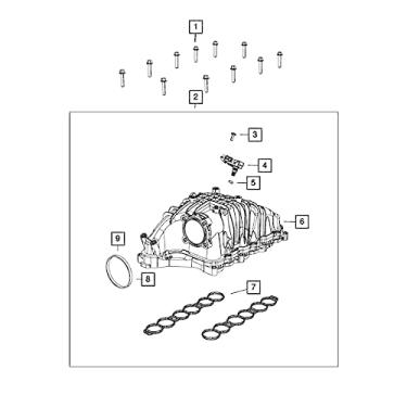 Imagem de Mopar Coletor de entrada de junta 68211212AA