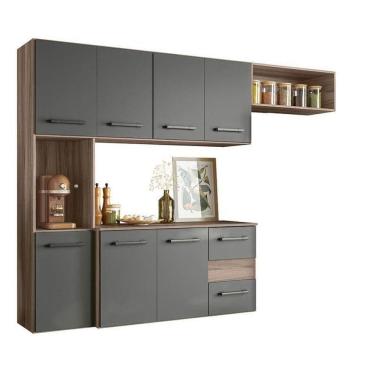 Imagem de Cozinha Suspensa Juliete Carvalho Nature Chumbo - Nicioli