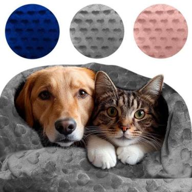 Imagem de Manta Para Pet Cachorro e Gato Cobertor Flannel de Coração - Sophia En