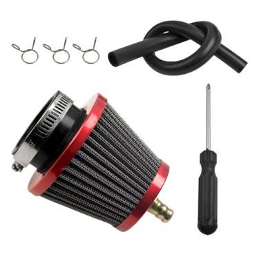 Imagem de AKSGKGQ Filtro de ar de 38 mm, 39 mm, 40 mm, com bico para moto Dirt Pit de 90 cc 110 cc 125 cc GY6 50cc QMB139, ciclomotor, motocicleta, quadriciclo, quadriciclo, XR50, CRF70, XR, CRF, KLX, Apollo X