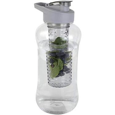 Imagem de JOEY'Z Garrafa de água com infusor de frutas grande (1,7 g - 1,7 litro) sem BPA para viagens, exercícios, acampamento, garrafa esportiva