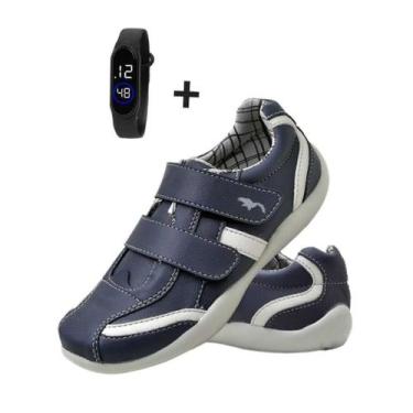 Imagem de Tênis Sapatenis Infantil Masculino Polo Blu  Kit Tênis + Relógio  com 