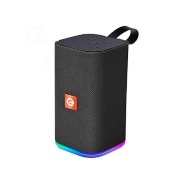 Imagem de Caixa de Som LED RGB Bluetooth Caixinha Som Portatil Potente (PRETO)
