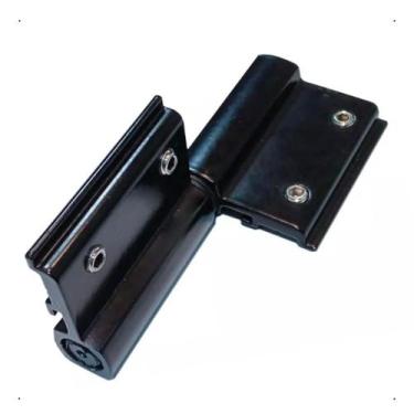 Imagem de Dobradiça Encaixe Linha 30 Suprema Sd323 Porta Alumínio Preto - RR Ino