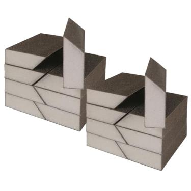 Imagem de Blocos de lixa angular de 100 grãos, bloco de areia de esponja média Jamiikury lavável e reutilizável, bloco de lixa úmida e seca para madeira metal drywall e pintura de móveis - pacote com 16