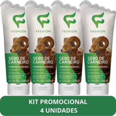 Imagem de Creme Hidratante Tradicional Fashion Sebo de Carneiro Bisnaga 200ml Ki