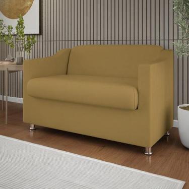 Imagem de Sofá Namoradeira 2 Lugares Tilla Sala de Espera Suede - Balaqui Decor,