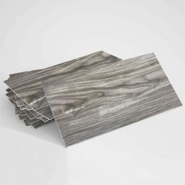 Imagem de Kit 10 Placas Adesiva Flexível para Parede Madeira Nogueira Maciça Aci