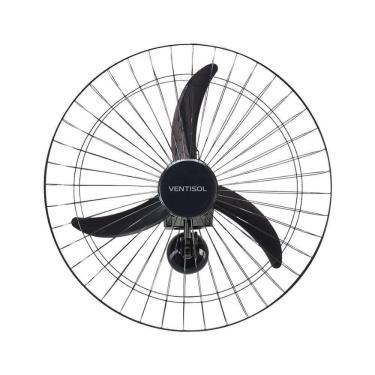 Imagem de Ventilador De Parede Ventisol 200w Grade Metal 60cm Preto Bivolt
