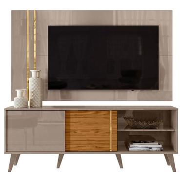 Imagem de Rack Bancada e Painel para TV Cronos Fendi Naturale – Madetec