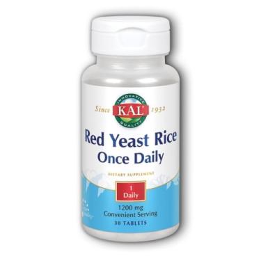 Imagem de Arroz de fermento vermelho 30 comprimidos por Kal (pacote com 2)