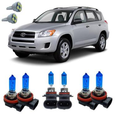 Imagem de Kit Lampadas Super Branca 8500k RAV 4 2006 A 2013 + Led T10 - Cinoy/Qu