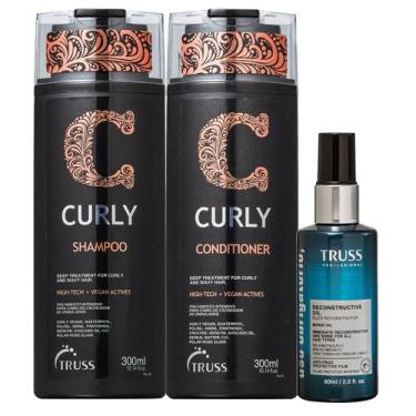 Imagem de Kit Truss Curly - Shampoo 300ml + Condicionador 300ml +  Uso Obrigatór