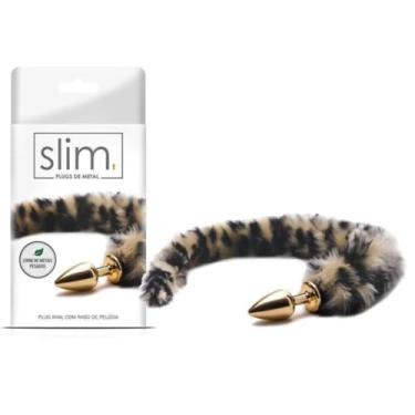 Imagem de Plug Anal Com Cauda Longa Slim Prazer Intenso Brinquedo Erótico Fetiches Sensações Prazer Exploração