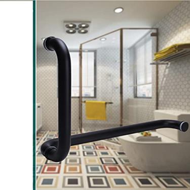 Imagem de Maçaneta de porta de vidro para chuveiro para casa de banho, maçaneta de porta de correr de aço inoxidável, porta de correr simples, móveis de chuveiro para casa, acessórios de ferragens para portas