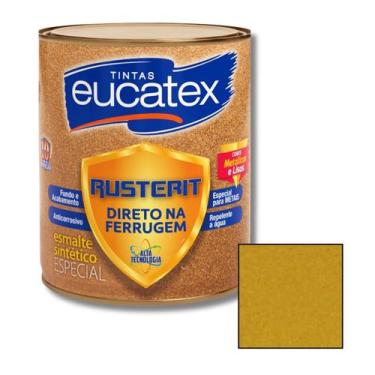 Imagem de Tinta Esmalte Direto Na Ferrugem Eucatex 900ml Portão Janela Metal Fer