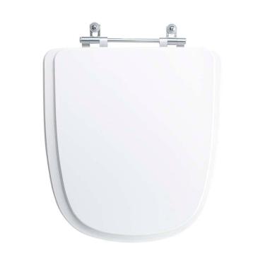 Imagem de Assento Sanitário Tampa De Vaso Branco Mdf Laqueado Ibiza Para Bacia Incepa